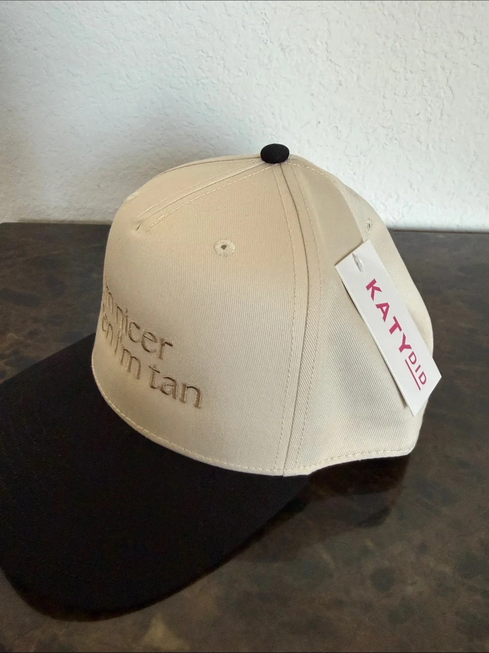 New! Katydid “I'm Nicer When I'm Tan” Funny Two-Toned Vintage Trucker Hat